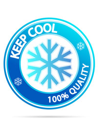 Keep cool snow crystal graphic