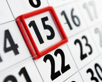 Graphic of calendar